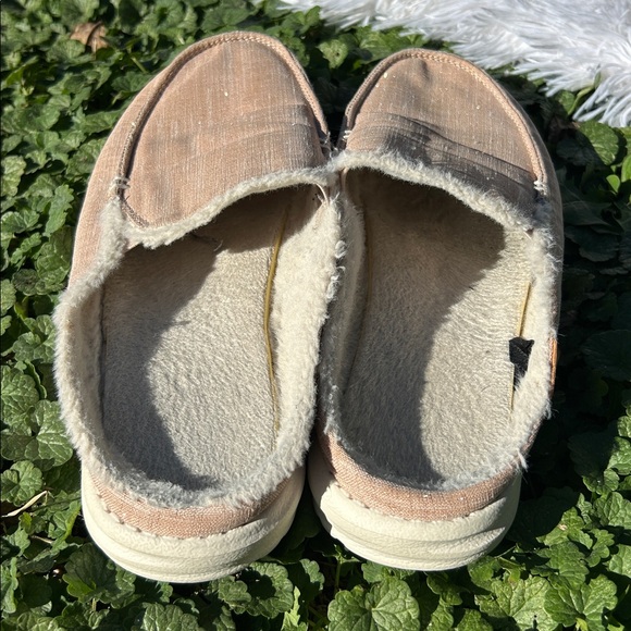 Hey Dude Lexi Slip On Mules Shoes Faux Fur 
Sparkling Pink Gold Women’s Size 8 - Picture 10 of 15